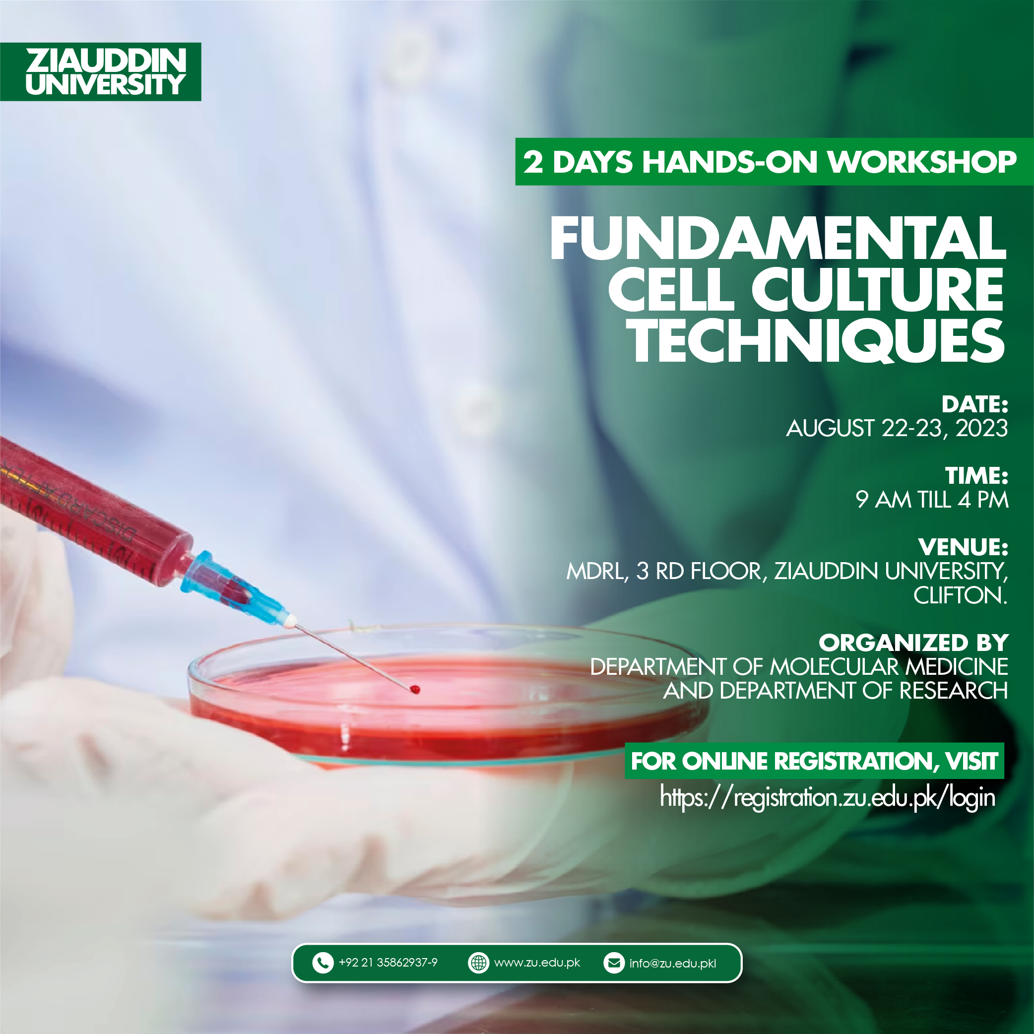 Fundamental Cell Cultural Techniques Workshop